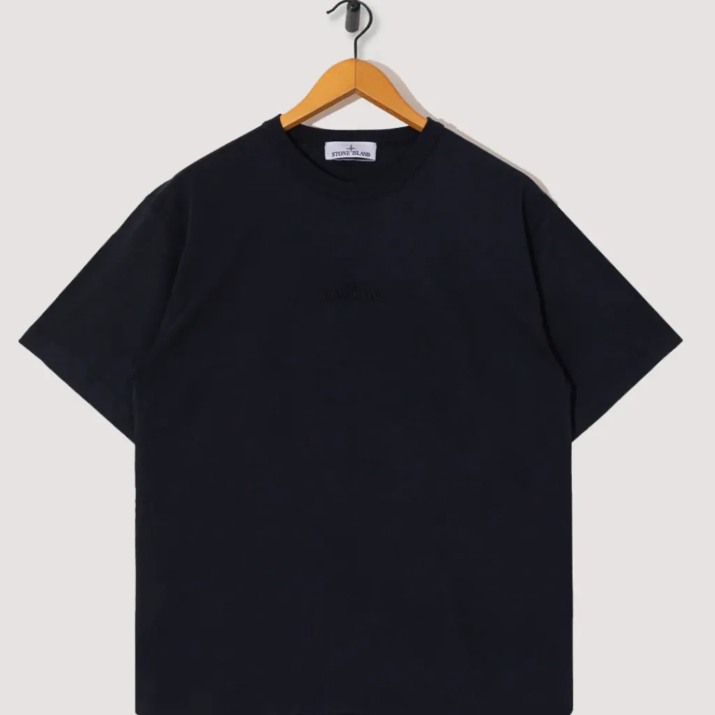 T-Shirts|Stone Island Stitch Logo T-Shirt - Navy Blue (V0020)