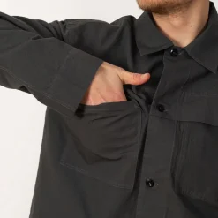 Shirts|MHL By Margaret Howell Storm Flap Shirt - Carbon