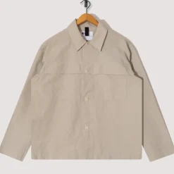 Shirts|MHL By Margaret Howell Storm Flap Shirt - Pale Stone