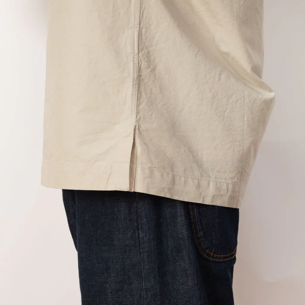 Shirts|MHL By Margaret Howell Storm Flap Shirt - Pale Stone