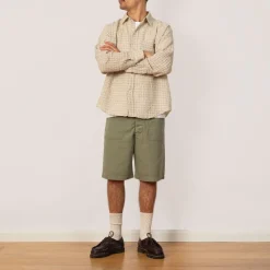 Trousers|OrSlow Summer Fatigue Short - Green