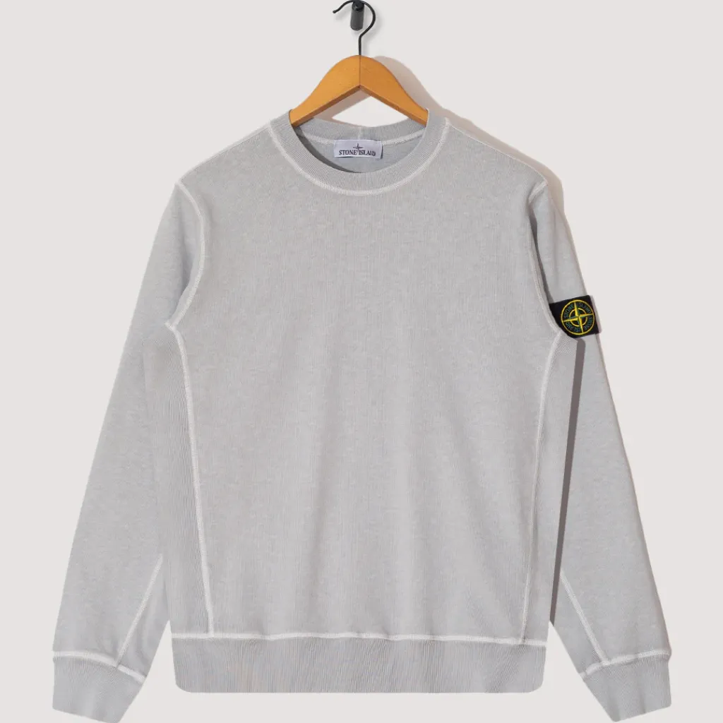 Sweatshirts|Stone Island Sweatshirt - Pearl Grey (V0161)
