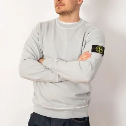 Sweatshirts|Stone Island Sweatshirt - Pearl Grey (V0161)