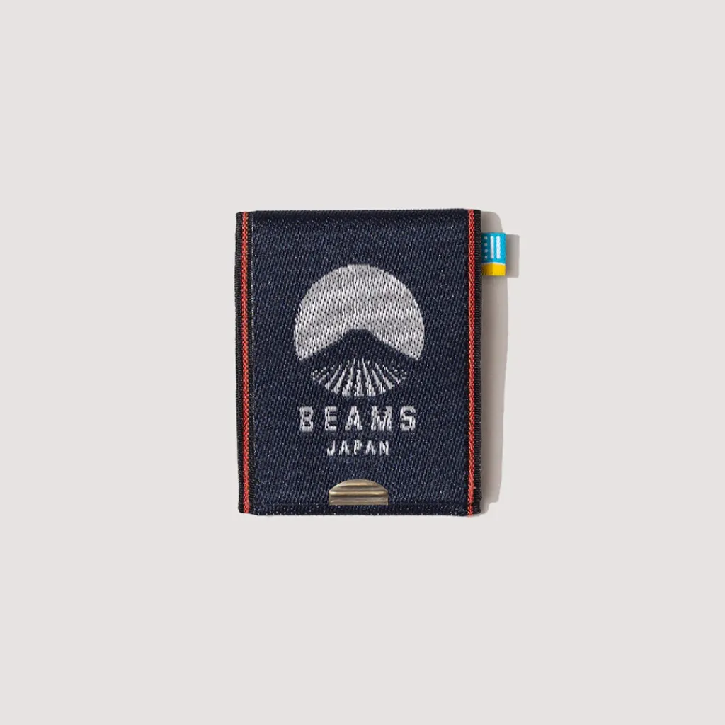 Wallets|Beams Japan Takata Card Case - Navy/White