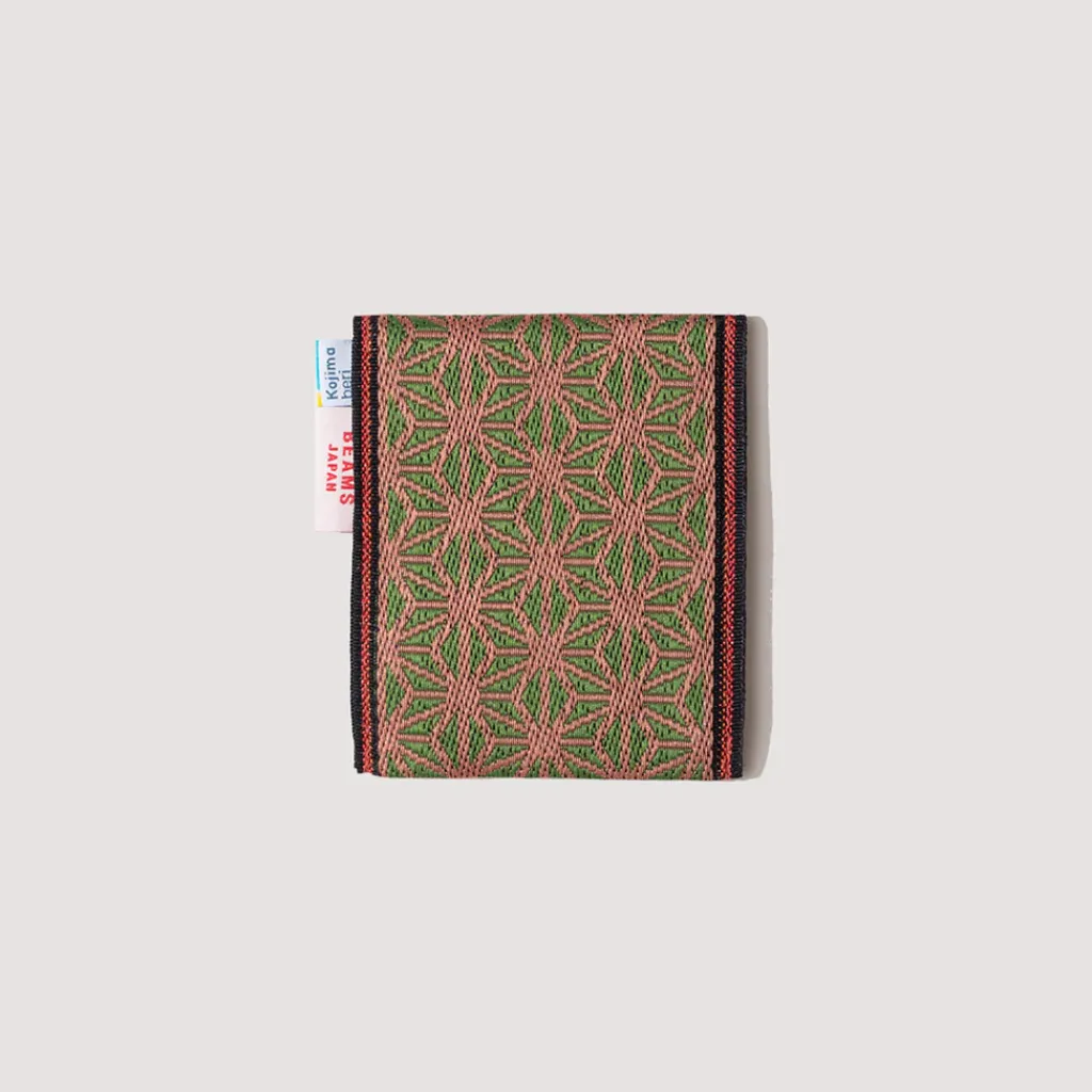 Wallets|Beams Japan Takata Tatami Coin Purse - Pink/Green