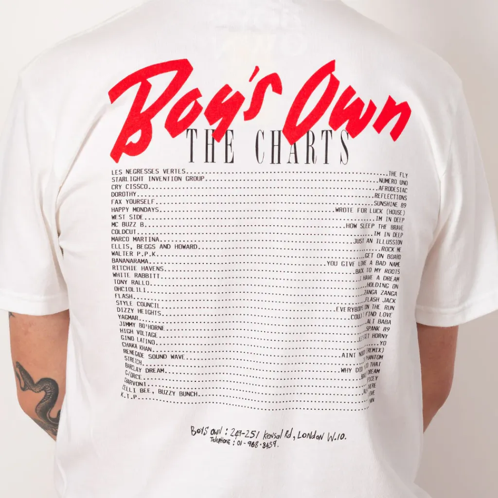 T-Shirts|Boy's Own The Charts Red - White