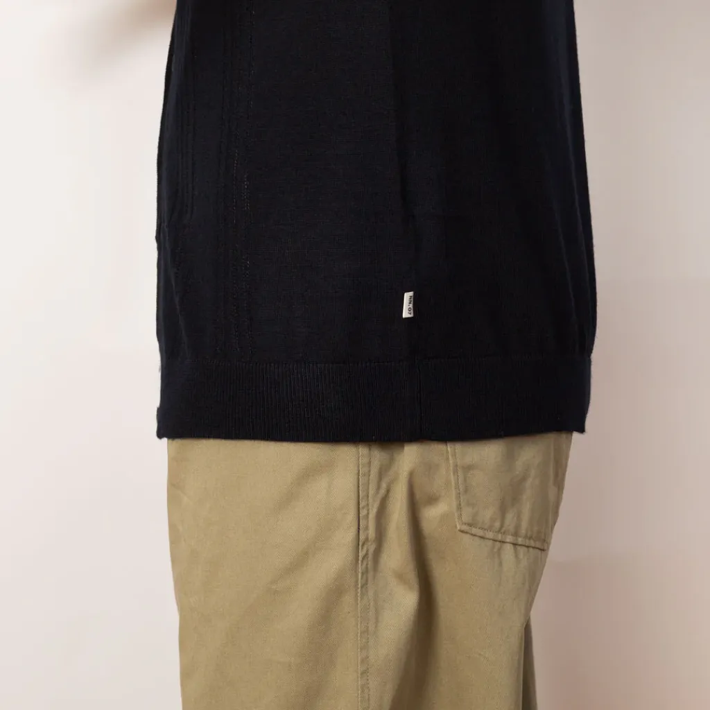 Shirts|NN07 Thor S/S Cardigan 6584 - Deep Navy
