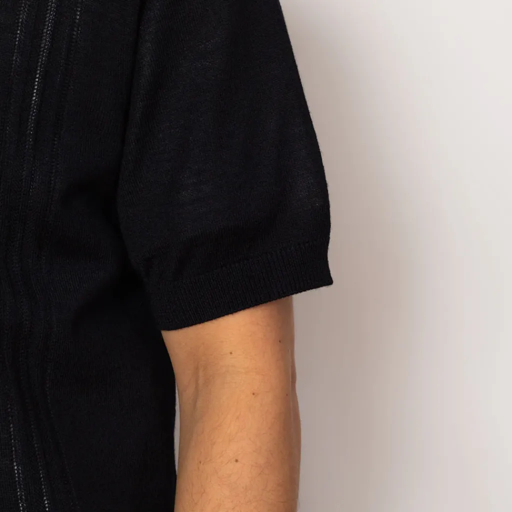 Shirts|NN07 Thor S/S Cardigan 6584 - Deep Navy