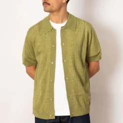 Shirts|NN07 Thor S/S Cardigan 6584 - Evergreen