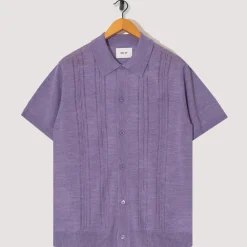 Shirts|NN07 Thor S/S Cardigan 6584 - Violet