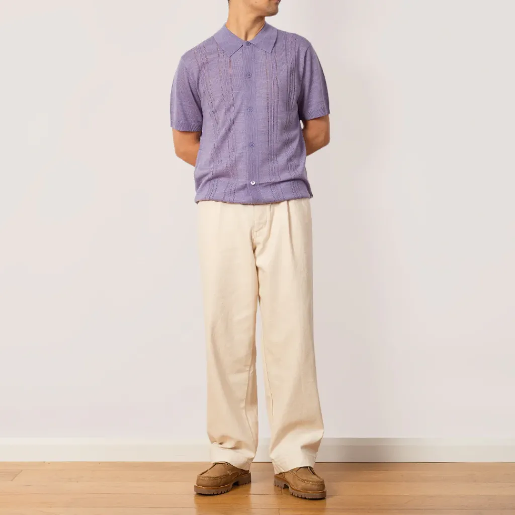 Shirts|NN07 Thor S/S Cardigan 6584 - Violet