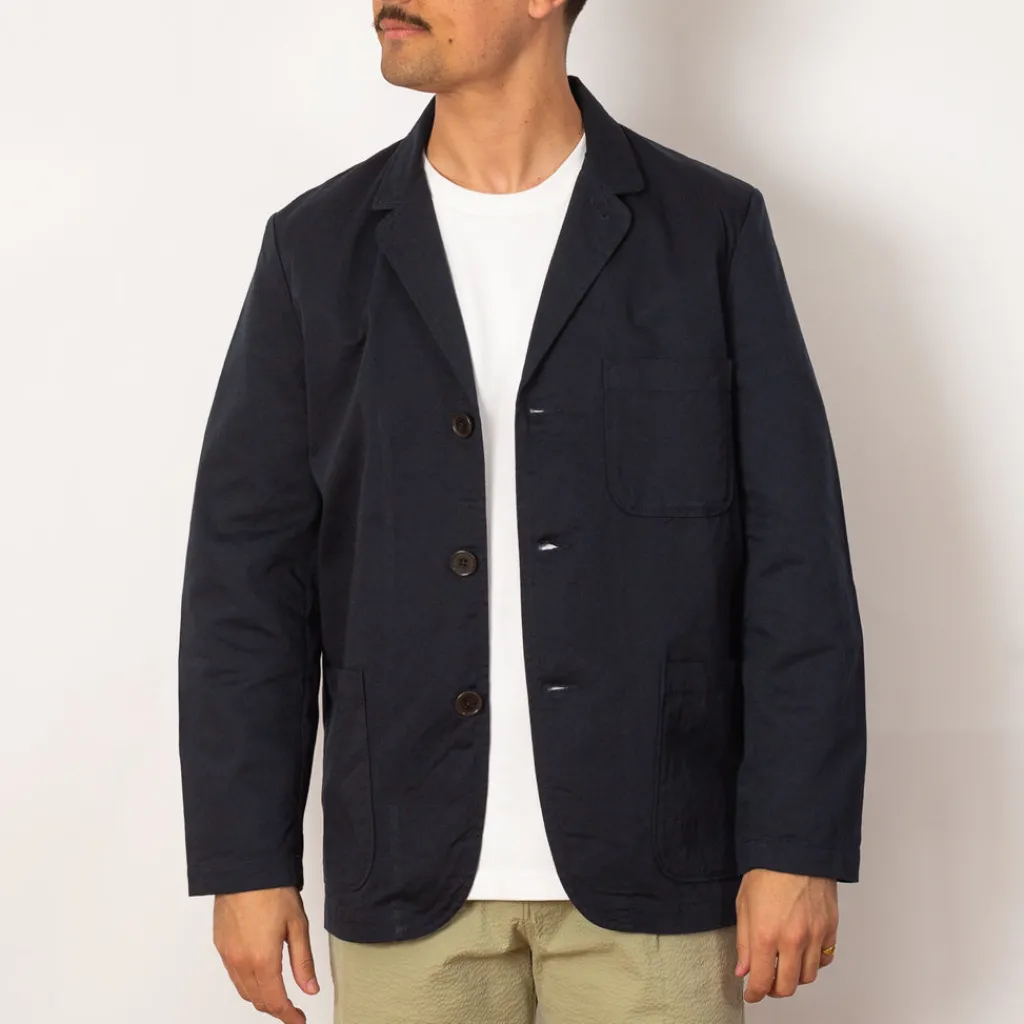 Jackets|Universal Works Three Button Jacket - Navy