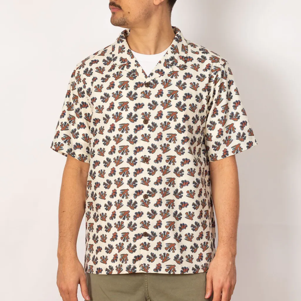 Shirts|Patagonia Tidal Threads Camp Shirt - Coral Wool White