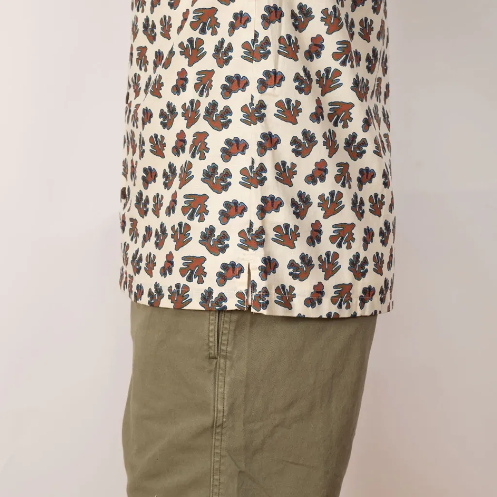Shirts|Patagonia Tidal Threads Camp Shirt - Coral Wool White