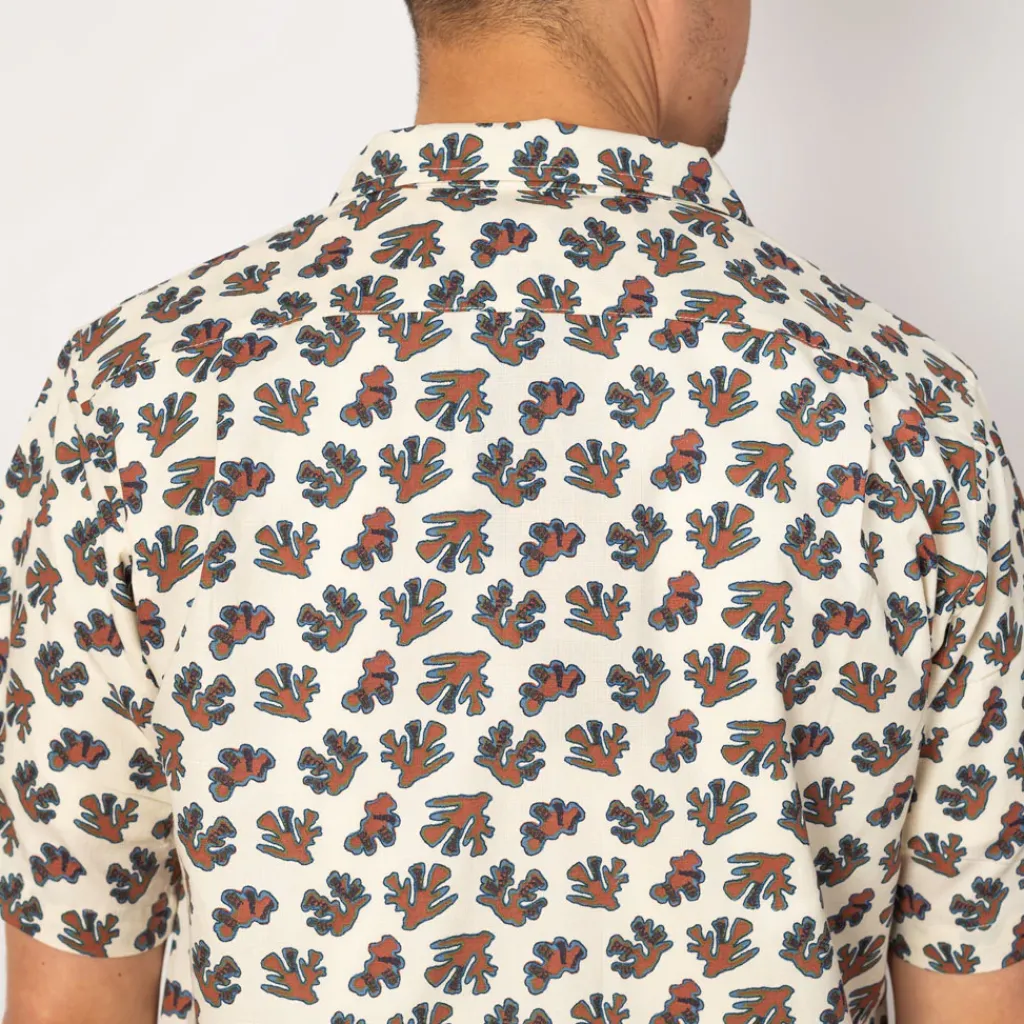 Shirts|Patagonia Tidal Threads Camp Shirt - Coral Wool White