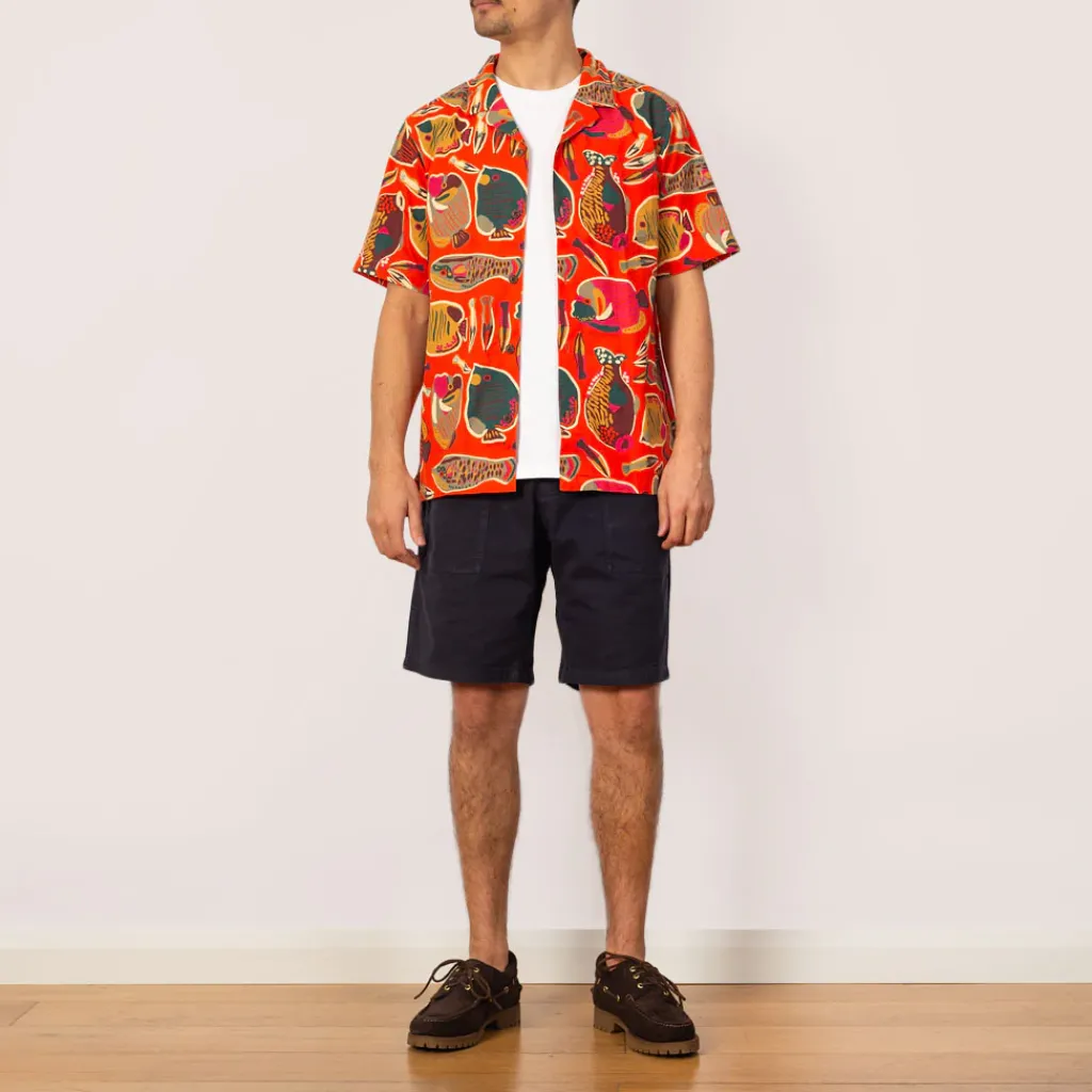 Shirts|Patagonia Tidal Threads Camp Shirt - Wrasse Pollinator Orange