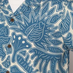 Shirts|Patagonia Tidal Threads Camp Shirt - Bees and Flowers Still Blue