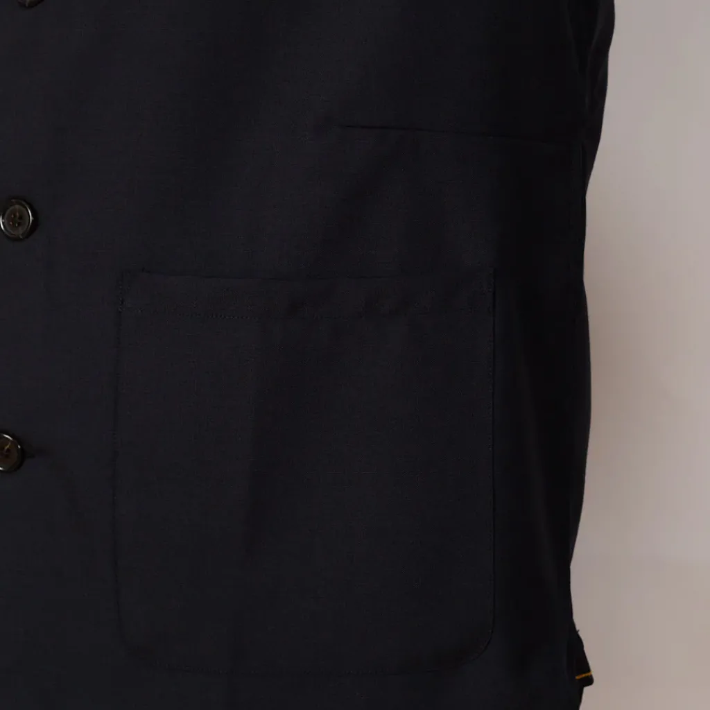 Shirts|Universal Works Travail Overshirt - Navy Tropical Wool