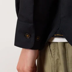 Shirts|Universal Works Travail Overshirt - Navy Tropical Wool