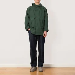 Jackets|Ends and Means Travel Half Parka - Woods Green