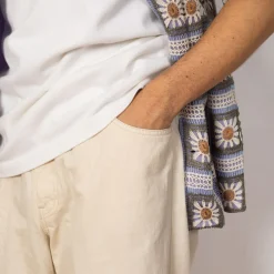 Trousers|Danton Tuck Belted Pants - Ecru
