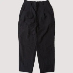 Trousers|Sage De Cret Tumbler Single Pleated Wide Pants - Navy