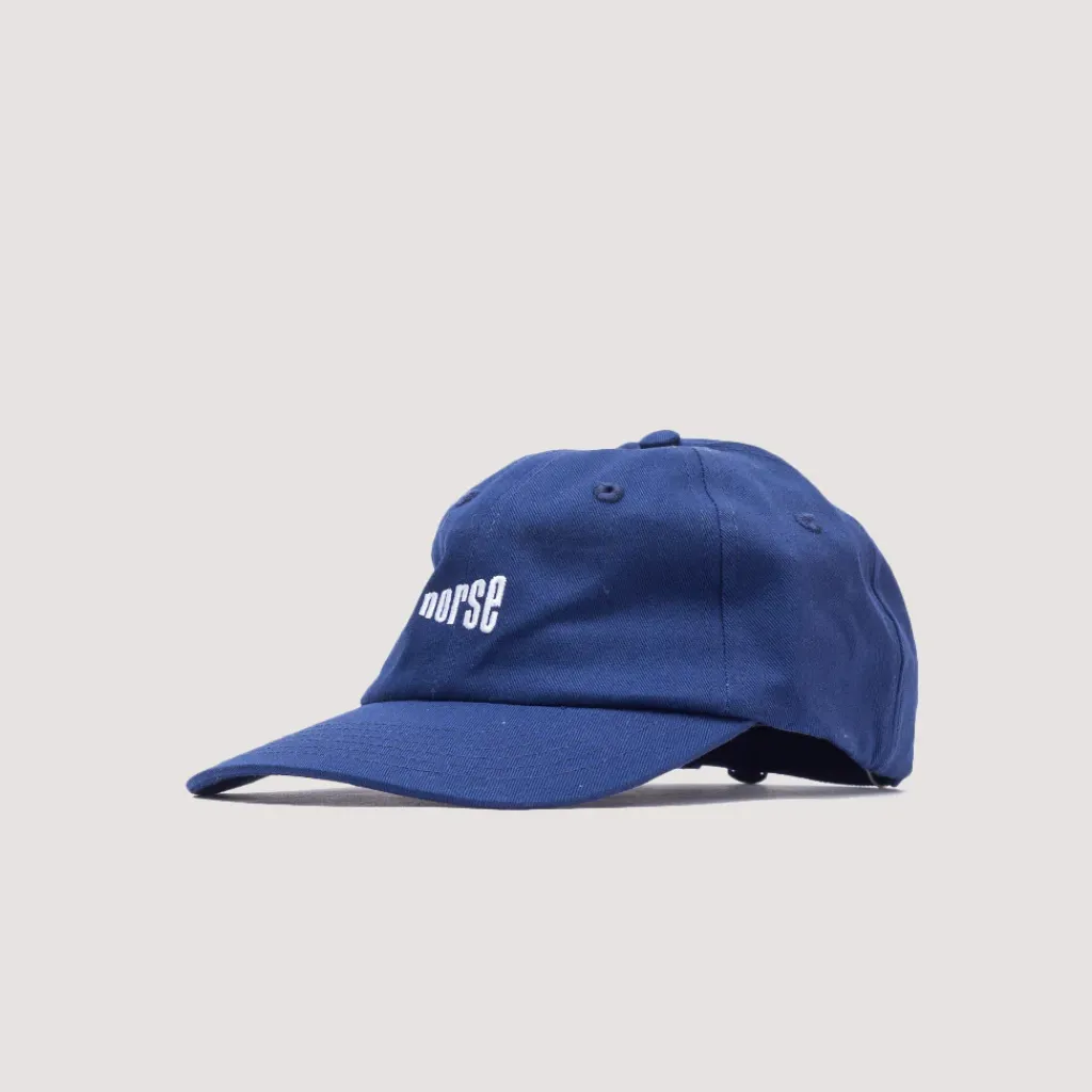 Headwear|Norse Projects Twill 6 Panel Cap - Workwear Blue