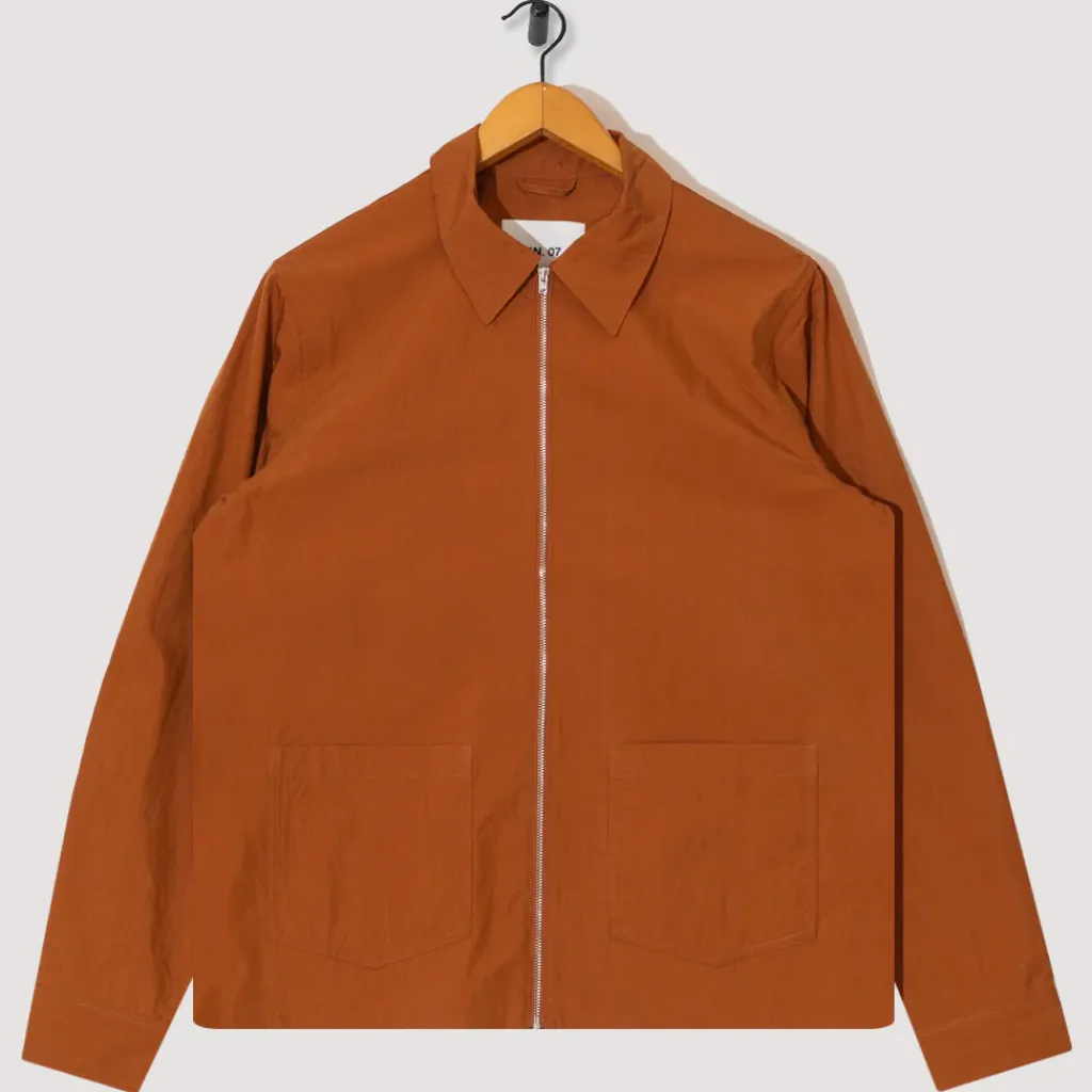 Shirts|NN07 Virgil Zip Shirt 5024 - Caramel