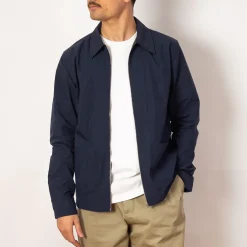 Shirts|NN07 Virgil Zip Shirt 5024 - Navy