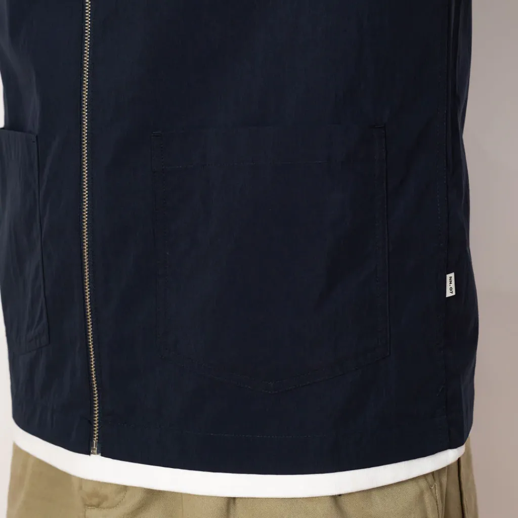 Shirts|NN07 Virgil Zip Shirt 5024 - Navy
