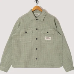 Shirts|Brain Dead Waffle Button Front Shirt - Stone