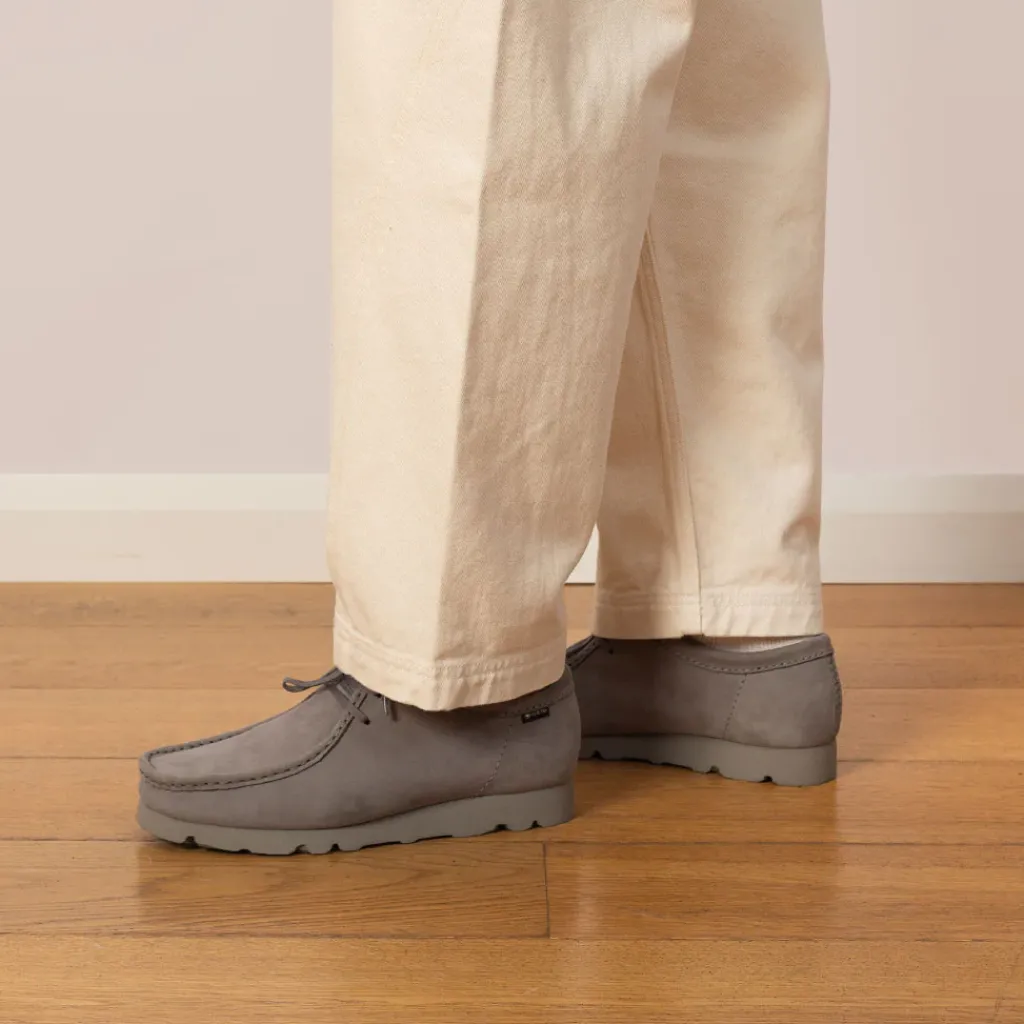 Footwear|Clarks Wallabee GTX - Grey Nubuck
