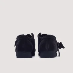 Footwear|Clarks X Needles Wallabee Strap Lo - Black Suede