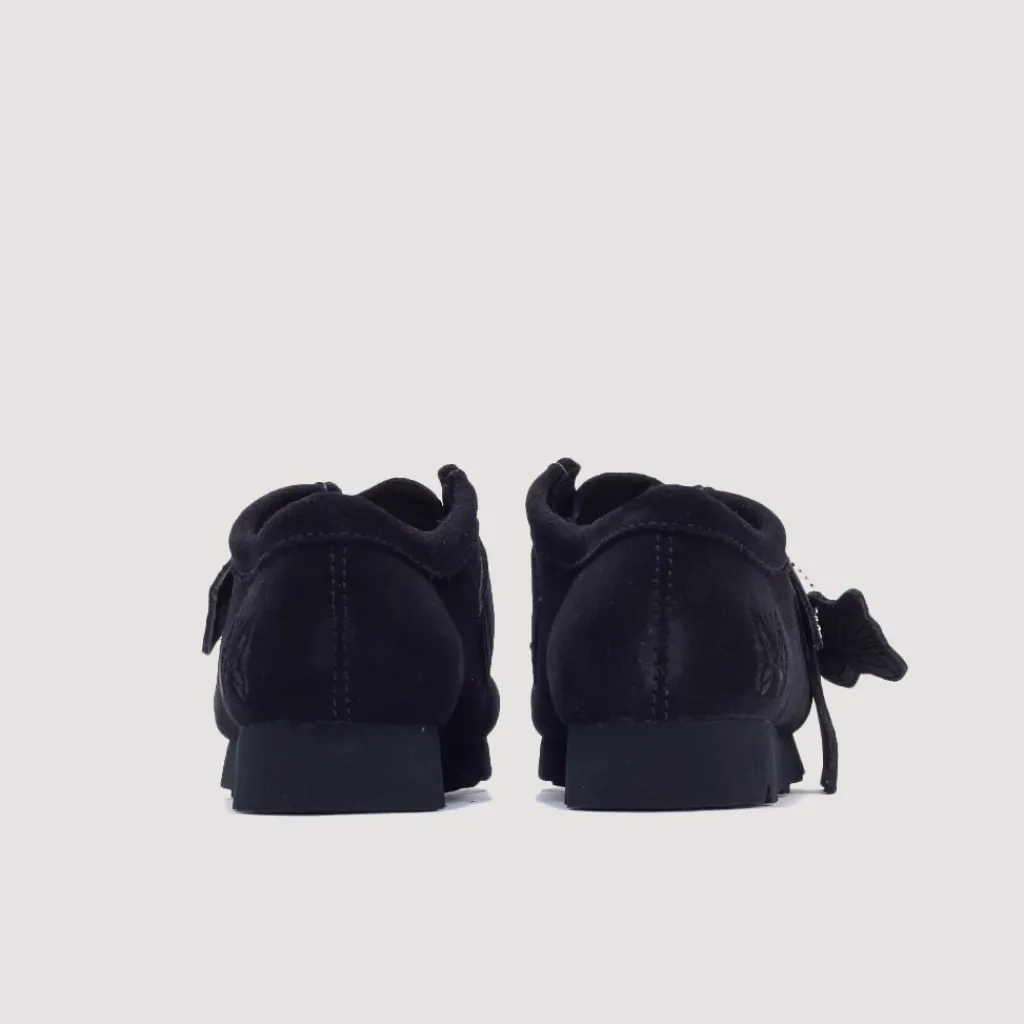 Footwear|Clarks X Needles Wallabee Strap Lo - Black Suede