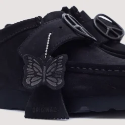 Footwear|Clarks X Needles Wallabee Strap Lo - Black Suede