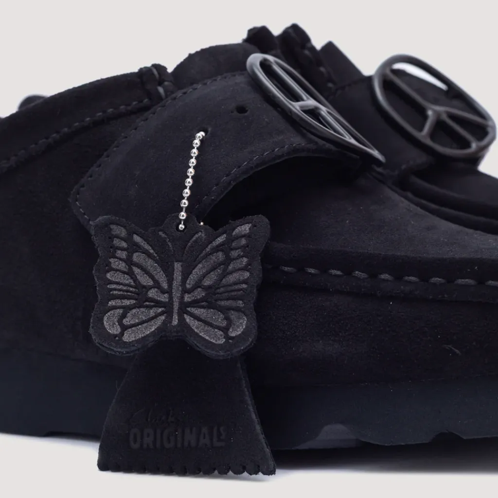 Footwear|Clarks X Needles Wallabee Strap Lo - Black Suede