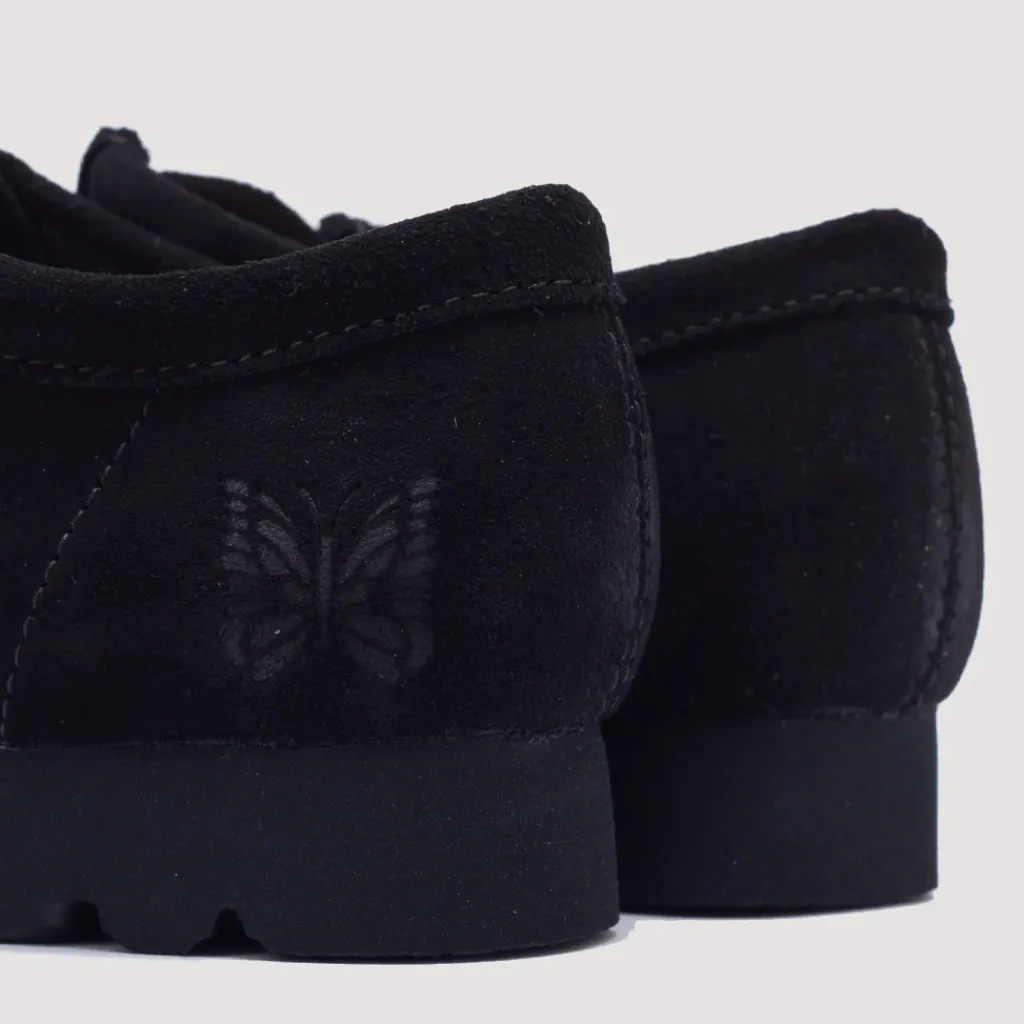 Footwear|Clarks X Needles Wallabee Strap Lo - Black Suede