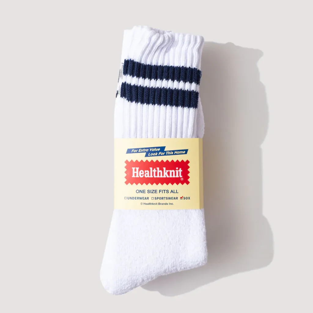 Socks|Healthknit White 3 Pack - Navy/Black/Grey
