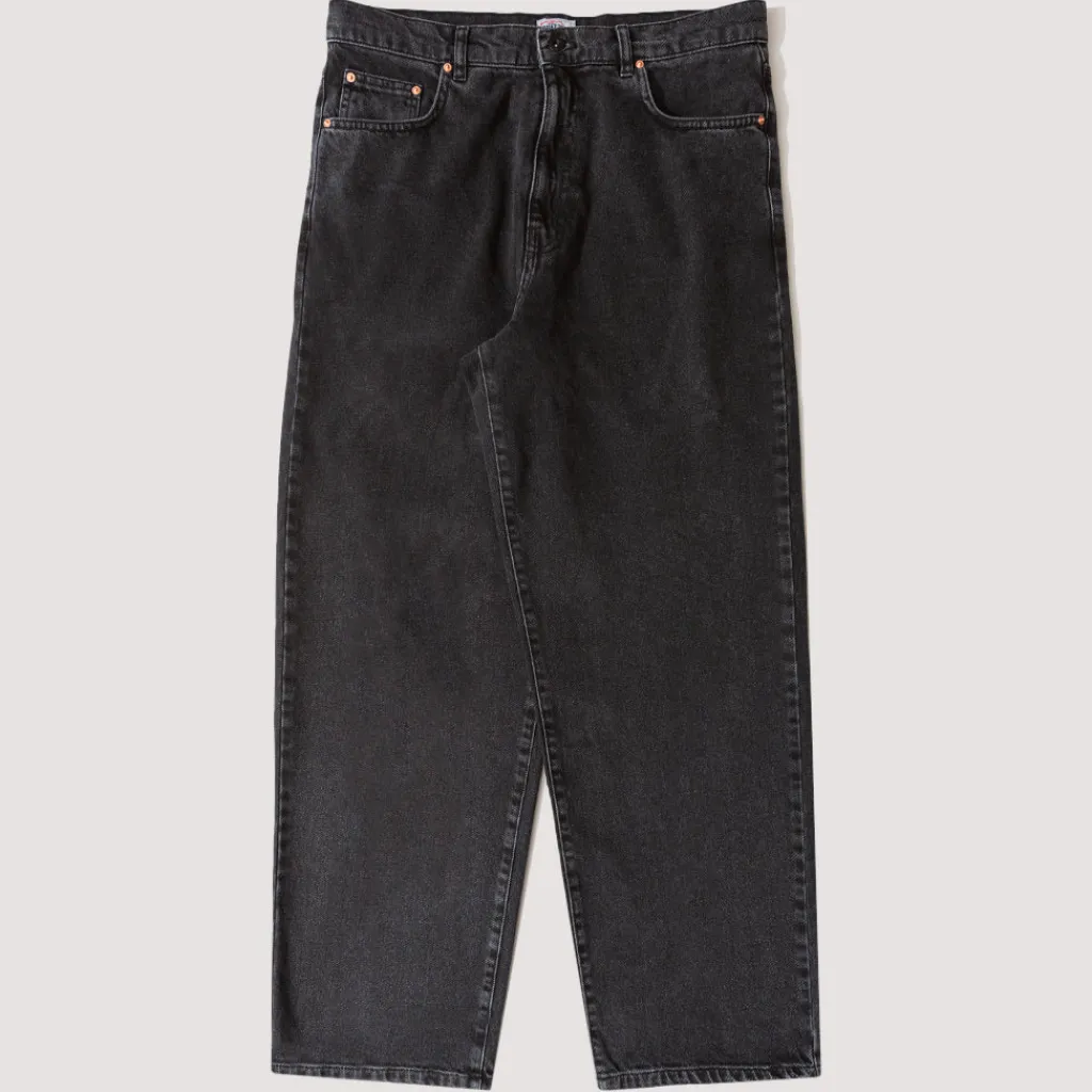 Jeans|Stan Ray Wide 5 Jean - Washed Black Denim