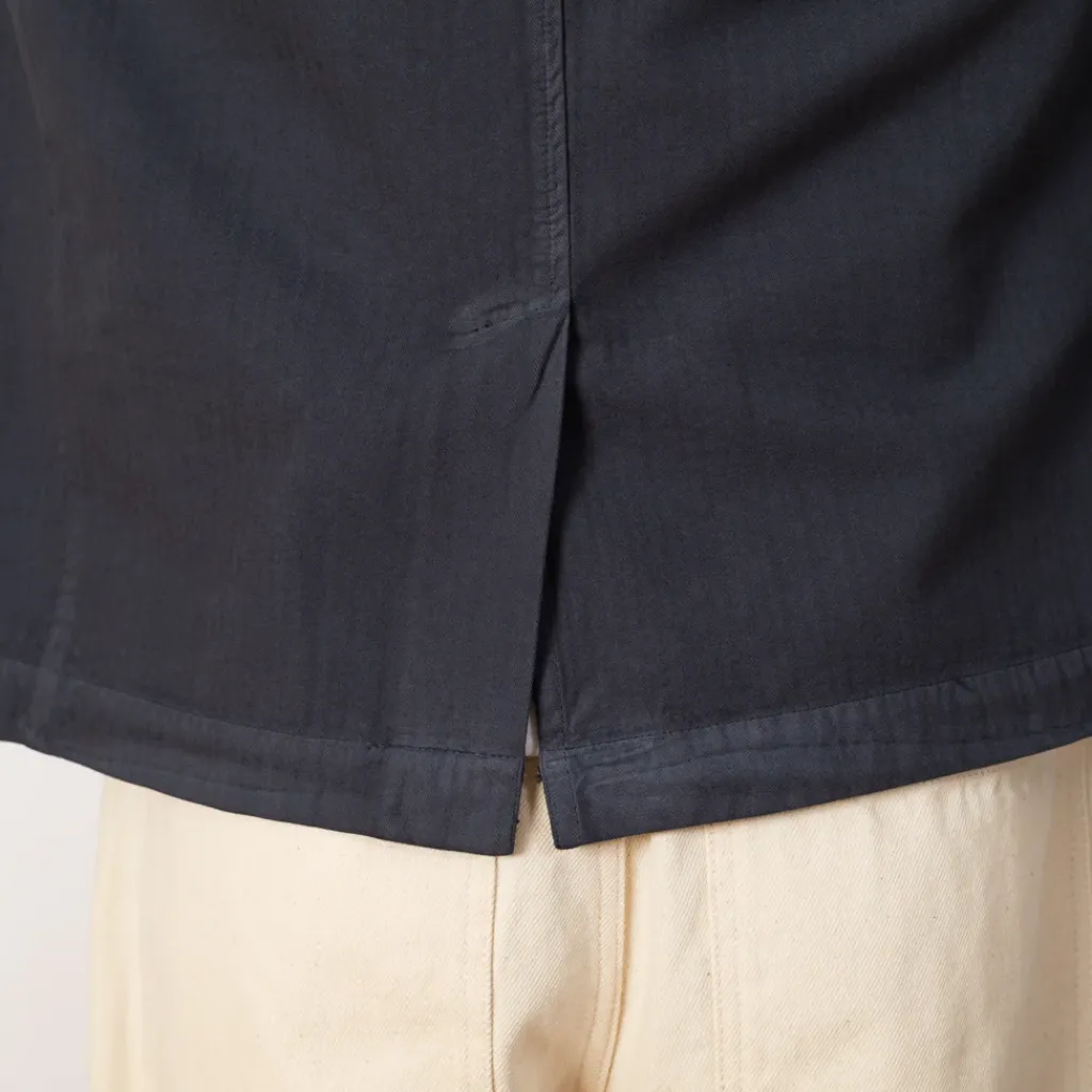 Jackets|Folk Wide Fit Blazer - Soft Navy Herringbone