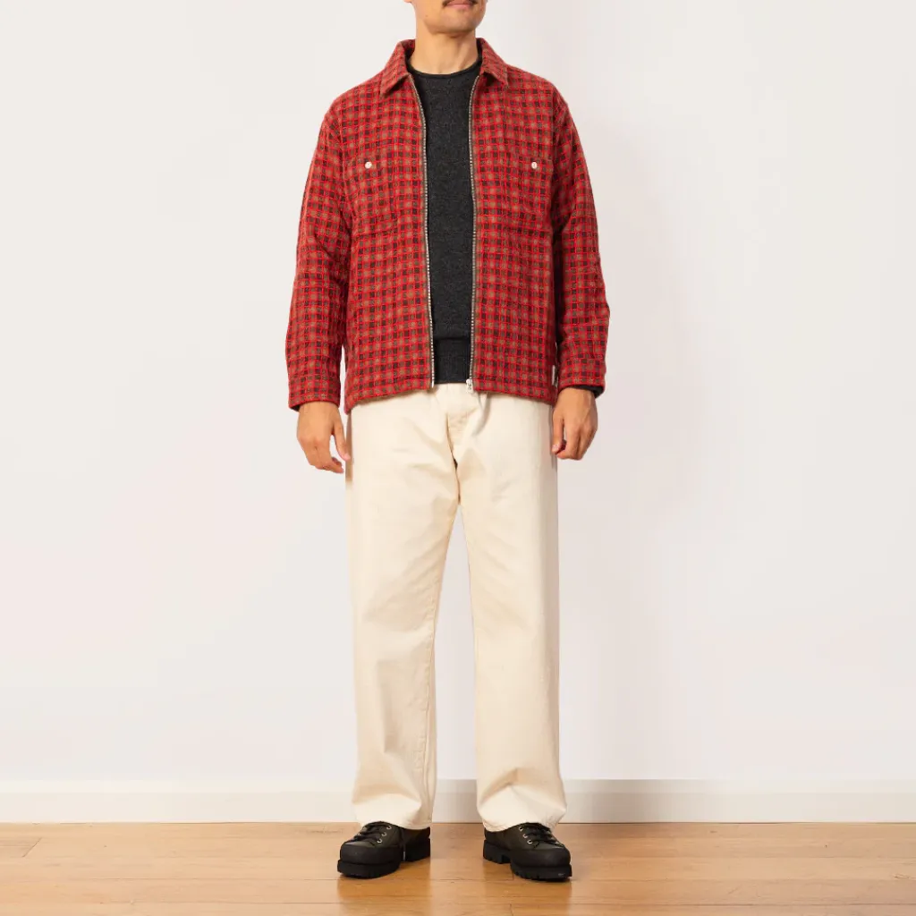 Jeans|Hatski Wide Taper Jean - Ecru