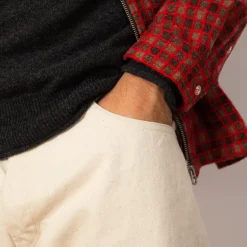 Jeans|Hatski Wide Taper Jean - Ecru