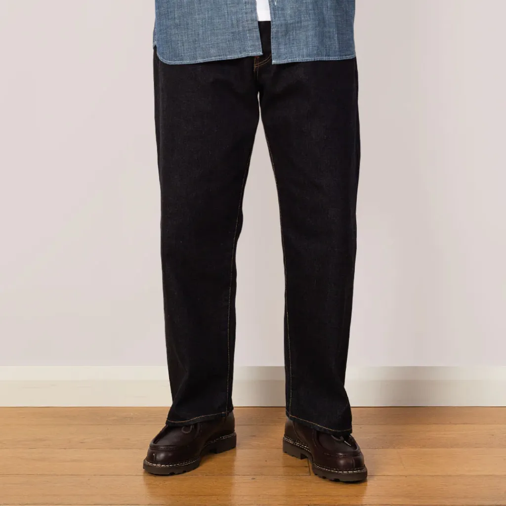 Jeans|Hatski Wide Taper Jean - Rinse