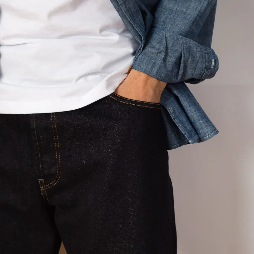 Jeans|Hatski Wide Taper Jean - Rinse