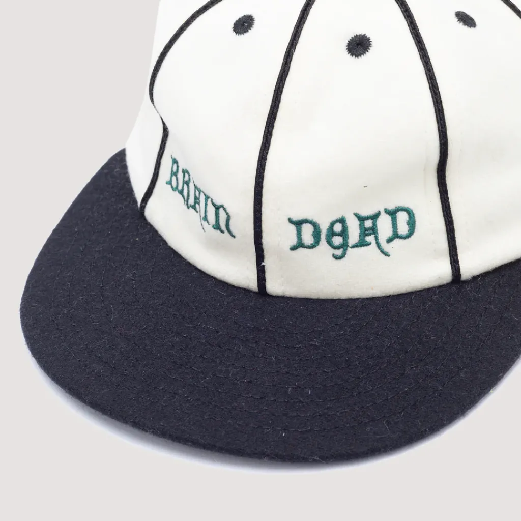 Headwear|Brain Dead Wool Flannel 8 Panel Hat - Natural