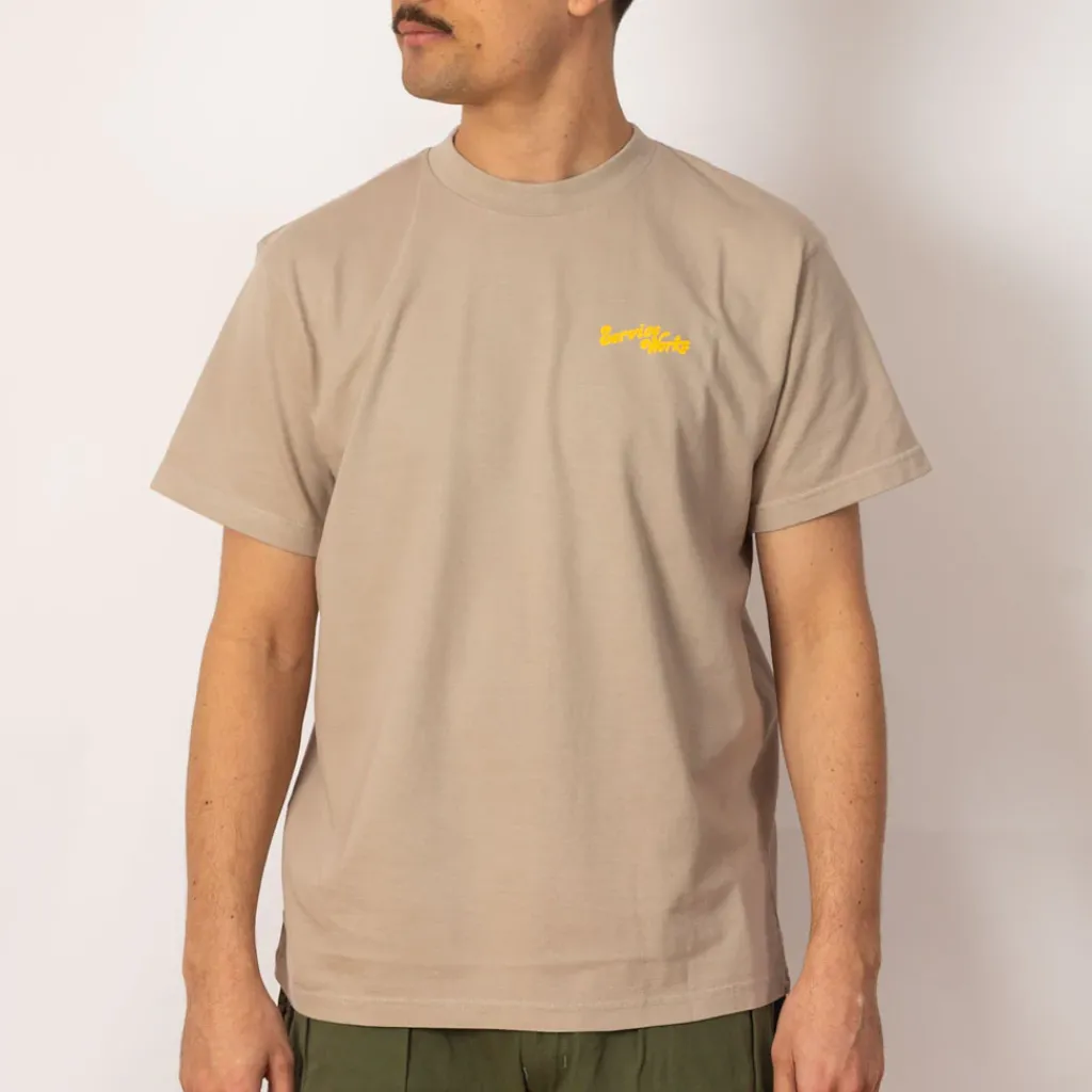 T-Shirts|Service Works Work + Pleasure Tee - Stone
