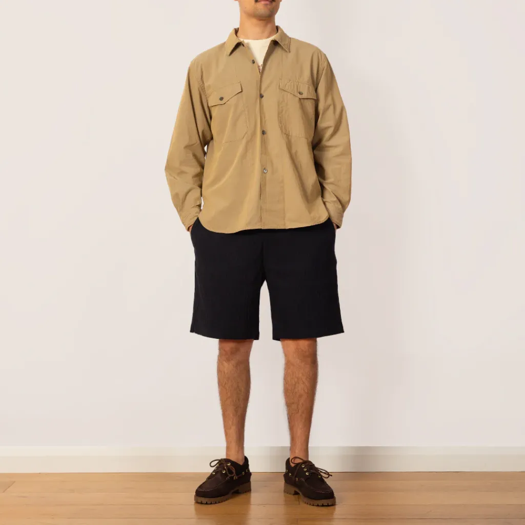 Shirts|Ends and Means Work Shirt - Beige