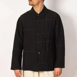 Jackets|Kaptain Sunshine Work Shirt Jacket - Black Window Pane