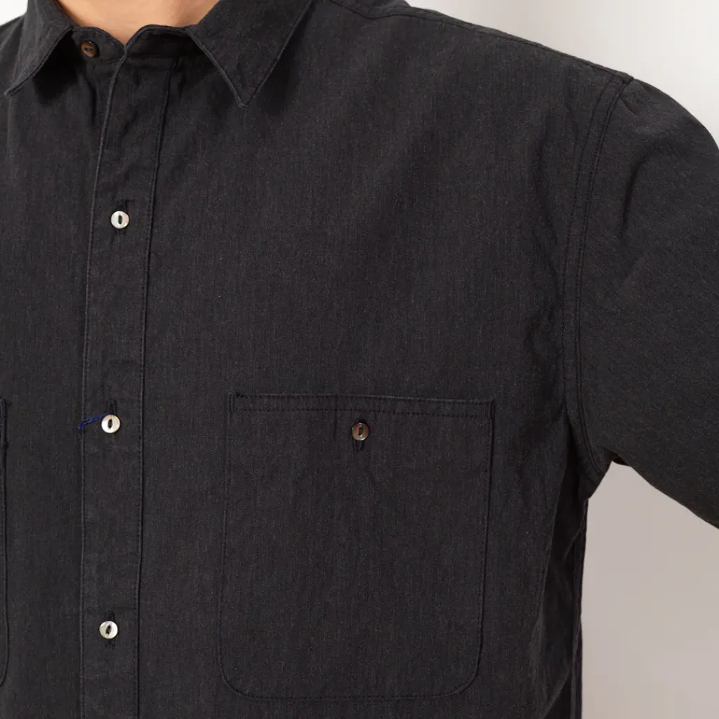 Shirts|Hatski Work S/S Shirt - Top Charcoal