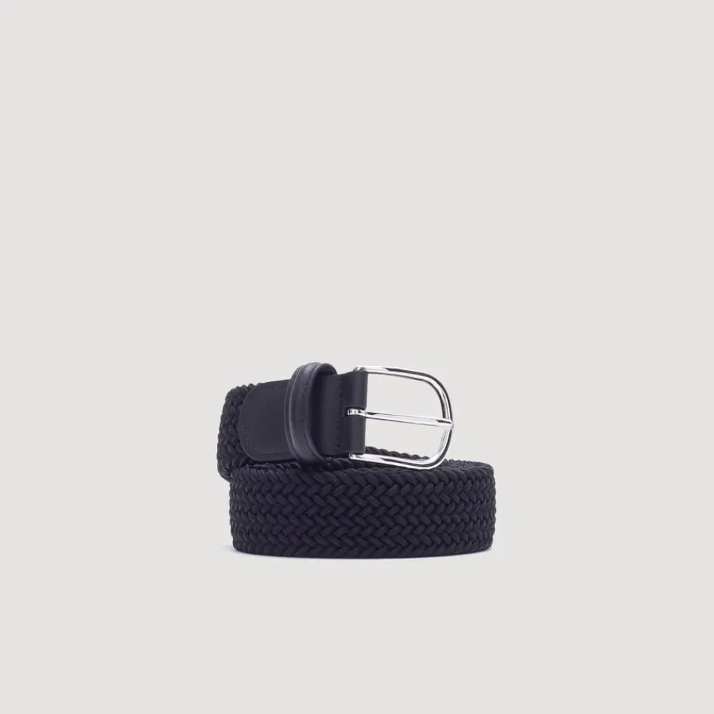 Belts|Anderson's Woven Belt - Black